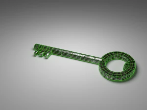 worn key 3D Model