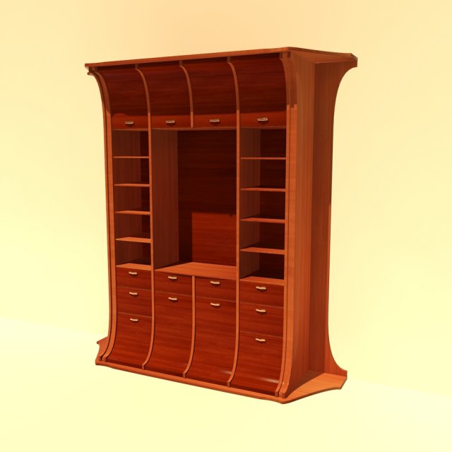 cabinet 01 3D Model .c4d .max .obj .3ds .fbx .stl .blend 