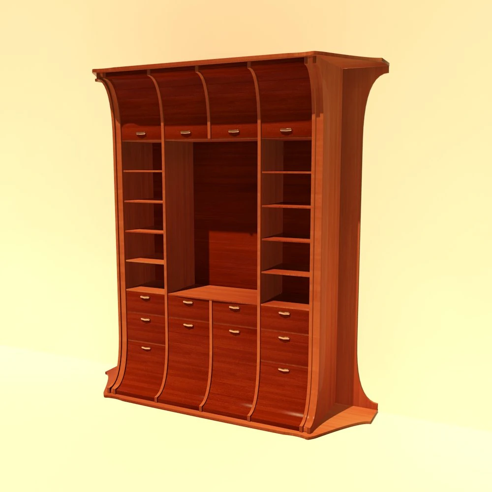 cabinet 01 3D Model .c4d .max .obj .3ds .fbx .stl .blend 