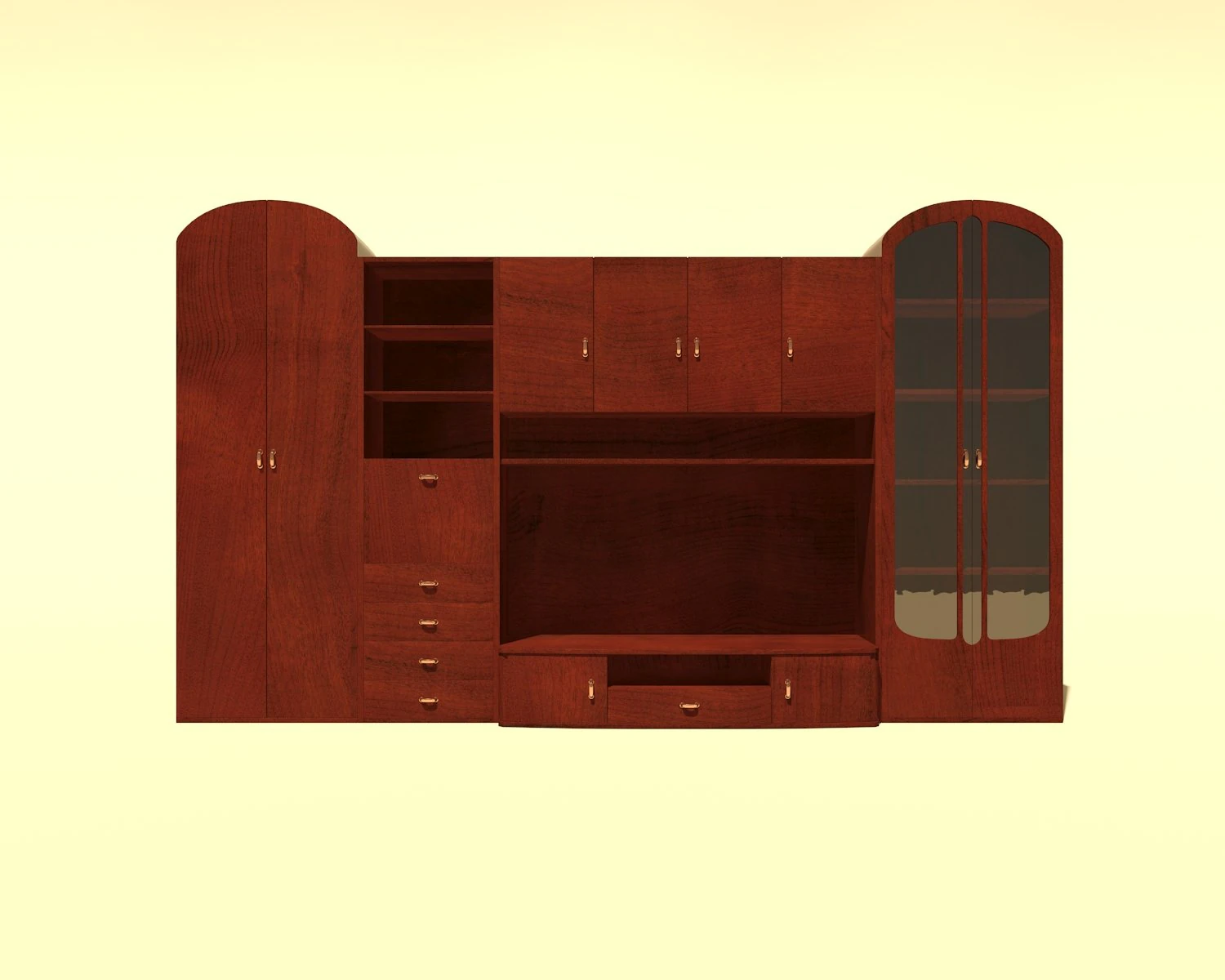 cabinet 02 3D Model .c4d .max .obj .3ds .fbx .stl .blend 