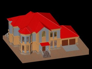 bosfor cottage Model 3D