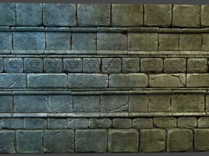 aztec wall 3D Model