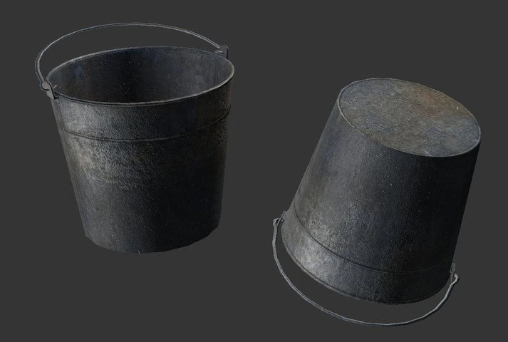 bucket 3D Model .c4d .max .obj .3ds .fbx .stl .blend