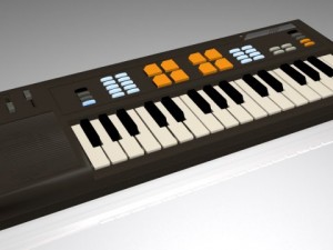 retro keyboard Model 3D