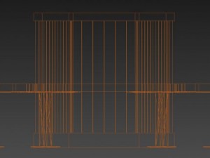 hex shaped park bench 3D Model