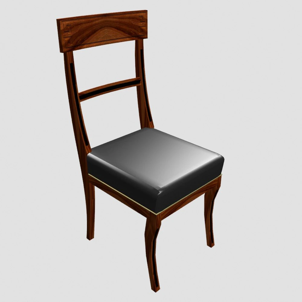 chaise de d&icirc;ner Modèle 3D .c4d .max .obj .3ds .fbx .stl .blend 