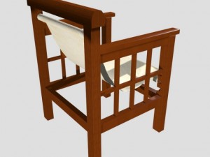 porch chair 3D Modell