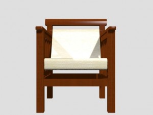 porch chair 3D Modell