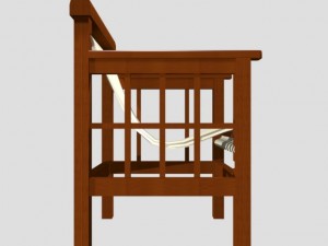 porch chair 3D Modell
