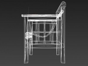 porch chair 3D Modell