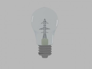 special incandescent light bulb 3D Model