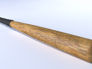 old baseball bat Modèle 3D
