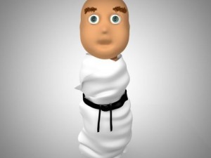 karate baby 3D-Modell