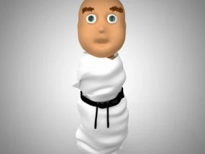 karate bambino Modello 3D