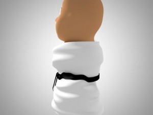 karate baby 3D मॉडल