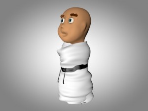 karate baby 3D मॉडल
