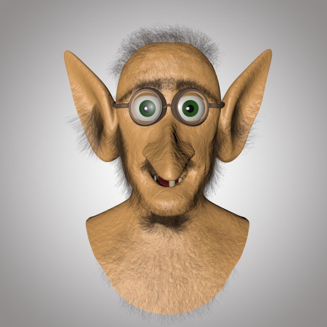 old man head Modèle 3D .c4d .max .obj .3ds .fbx .stl .blend 