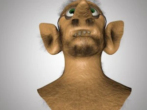 old man head 3D Model