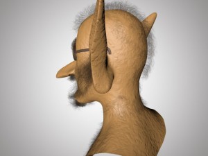 old man head Modèle 3D