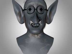 old man head Modèle 3D