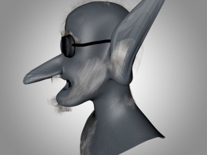 old man head Modèle 3D