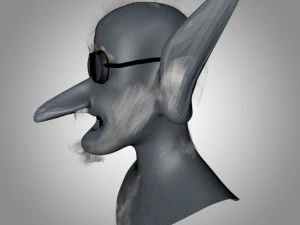 old man head 3D Model
