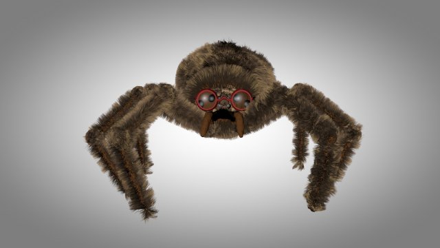 brown spider Modèle 3D .c4d .max .obj .3ds .fbx .stl .blend 