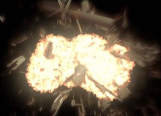 jet plane explosion Modelo 3D .c4d .max .obj .3ds .fbx .stl .blend
