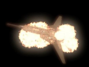 jet plane explosion Modelo 3D