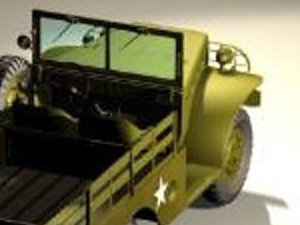 military jeep transport 3D Model
