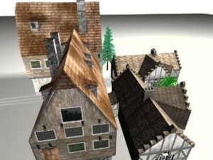 european village buildings home house 3Dモデル