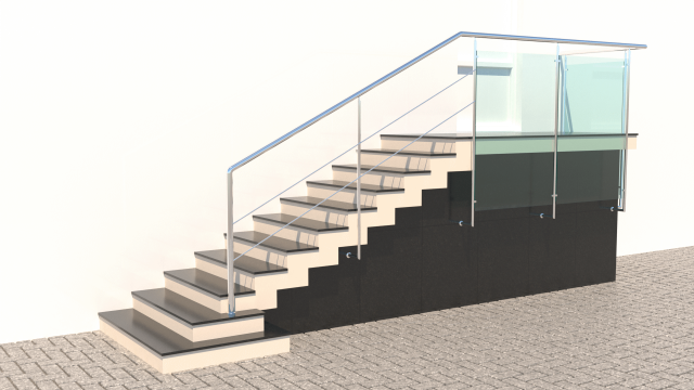 porch stair 3D मॉडल .c4d .max .obj .3ds .fbx .stl .blend 