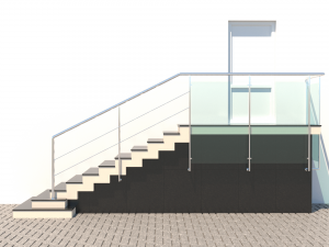 porch stair 3D मॉडल
