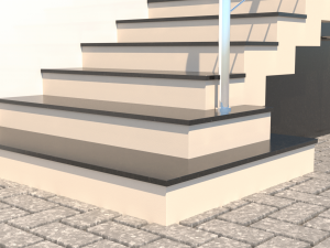 porch stair 3D मॉडल