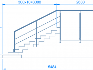 porch stair 3D मॉडल