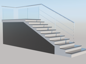 porch stair 3D मॉडल