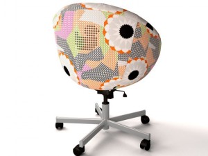 ikea skruvsta swivel chair ankarsvik Modello 3D