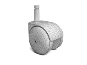 two ikea chair wheels 3D Модель