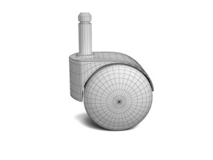 two ikea chair wheels 3D Модель