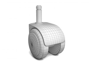 two ikea chair wheels 3D Модель