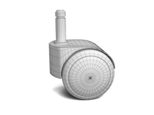 two ikea chair wheels 3D Модель