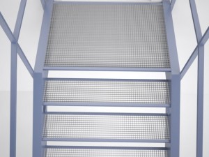 metal stair 3Dモデル