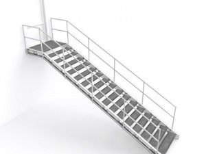 metal stair 3Dモデル