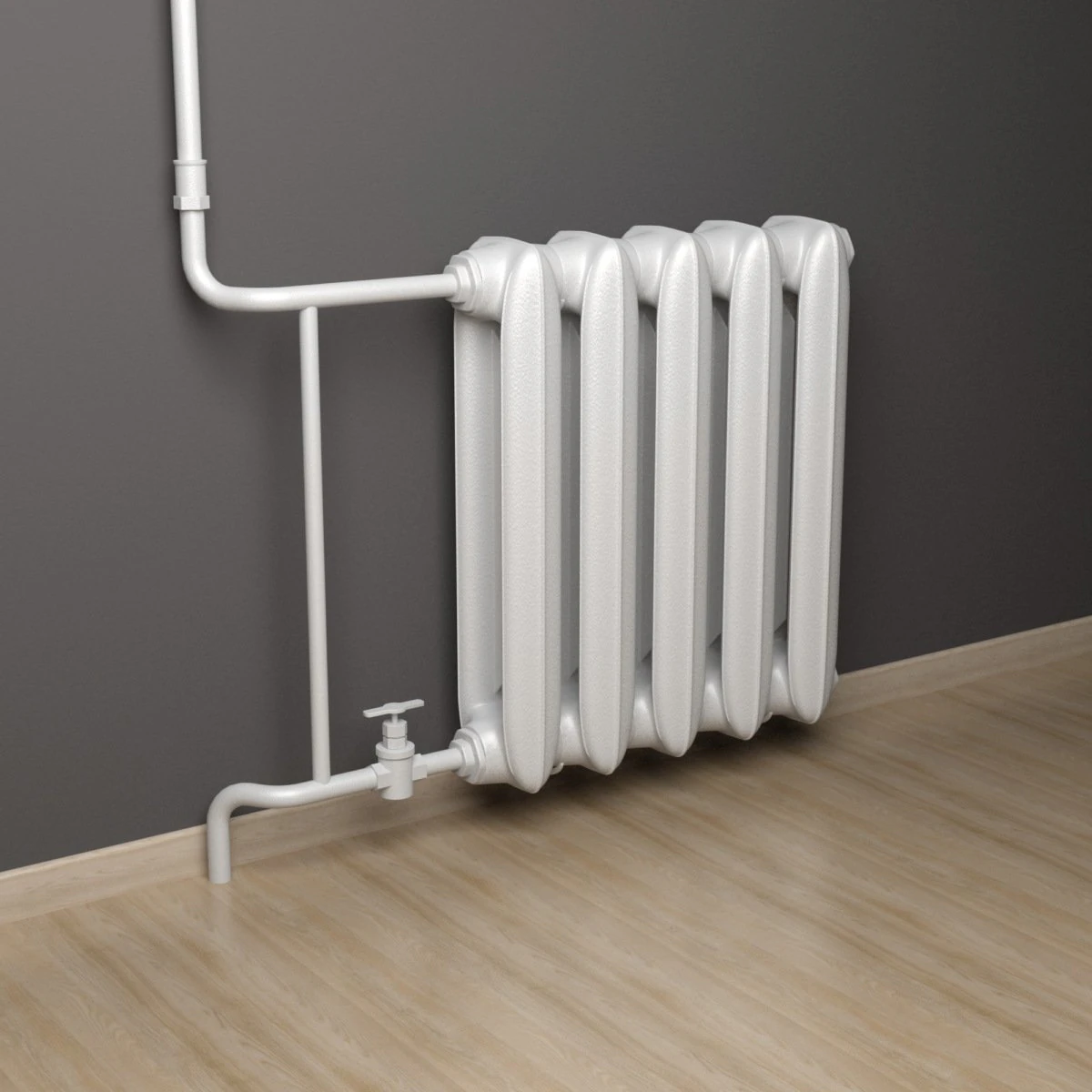 home radiator 3D Model .c4d .max .obj .3ds .fbx .stl .blend 