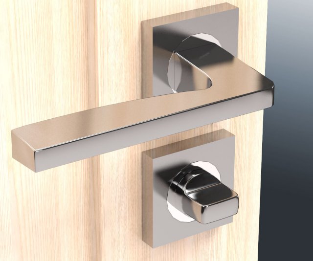 chrome doorknob 3D Model .c4d .max .obj .3ds .fbx .stl .blend 