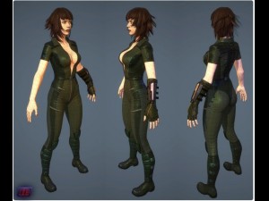 space woman 3D Modell