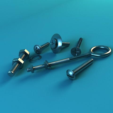 fasteners 3D-Modell .c4d .max .obj .3ds .fbx .stl .blend 