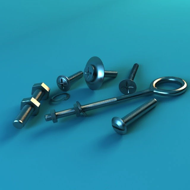 fasteners 3D Model .c4d .max .obj .3ds .fbx .stl .blend 