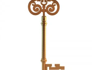 golden key 3D Model