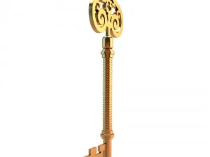 golden key 3D Model
